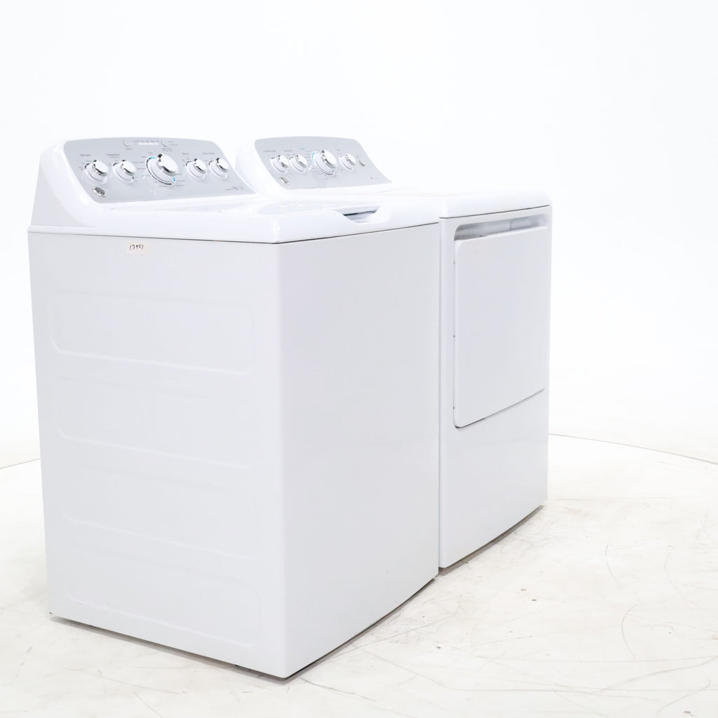 Pictures of ENERGY STAR GE 4.4 cu. ft. Top Load Washing Machine with Infusor Wash System and 7.2 cu. ft. Electric Dryer with HE Sensor Dry - Certified Refurbished - Neu Appliance Outlet - Discount Appliance Outlet in Austin, Tx