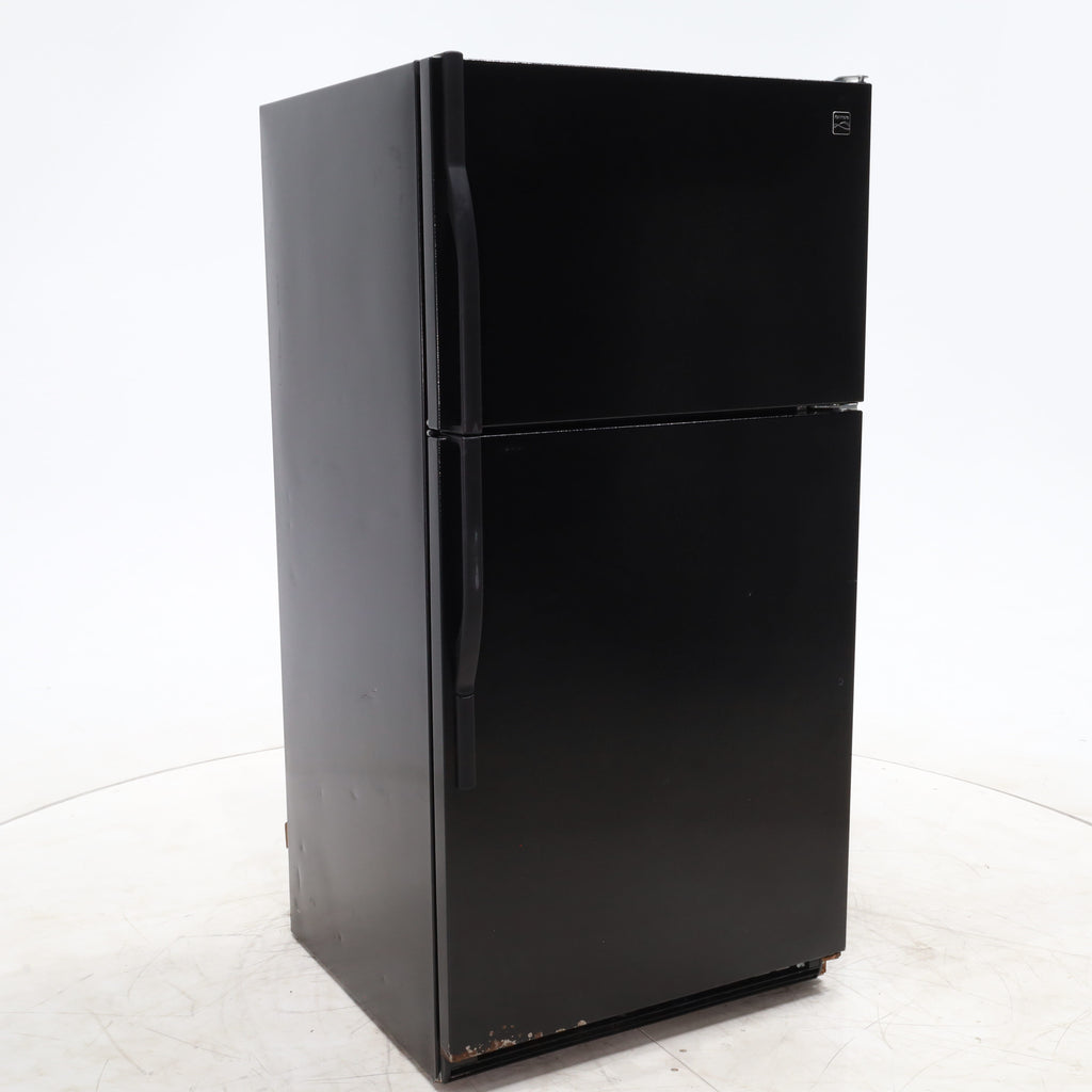 Pictures of 33" Wide Kenmore 21 cu ft Black Top and Bottom Refrigerator with Adjustable  Glass Shelving - Certified Refurbished - Neu Appliance Outlet - Discount Appliance Outlet in Austin, Tx