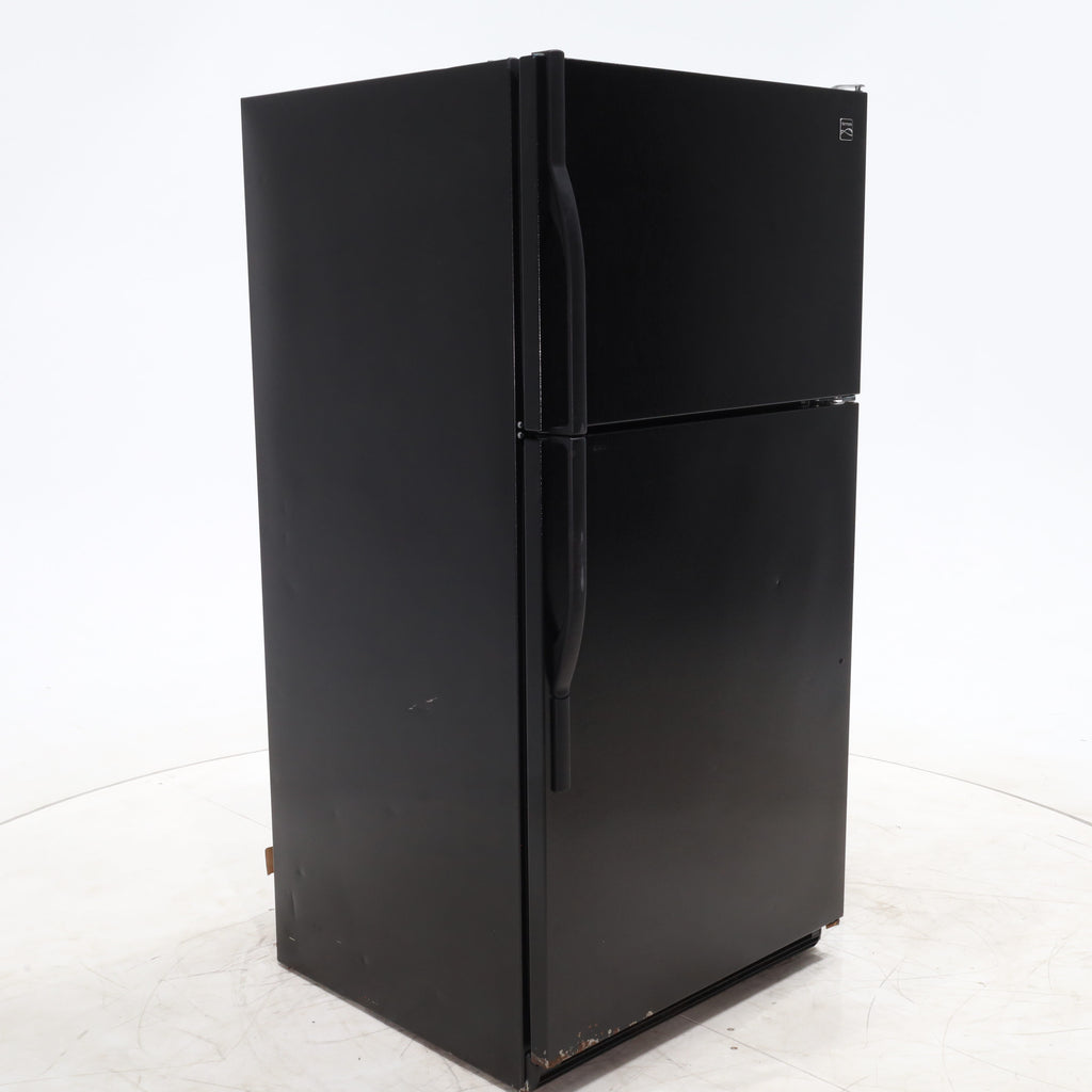 Pictures of 33" Wide Kenmore 21 cu ft Black Top and Bottom Refrigerator with Adjustable  Glass Shelving - Certified Refurbished - Neu Appliance Outlet - Discount Appliance Outlet in Austin, Tx