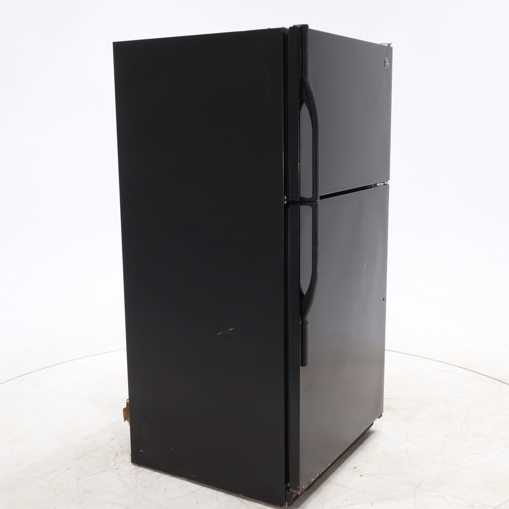Pictures of 33" Wide Kenmore 21 cu ft Black Top and Bottom Refrigerator with Adjustable  Glass Shelving - Certified Refurbished - Neu Appliance Outlet - Discount Appliance Outlet in Austin, Tx