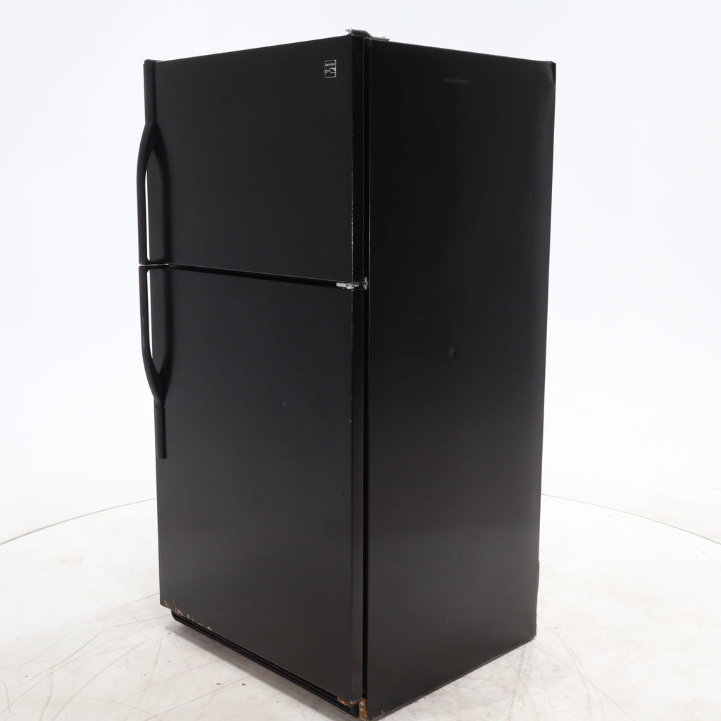 Pictures of 33" Wide Kenmore 21 cu ft Black Top and Bottom Refrigerator with Adjustable  Glass Shelving - Certified Refurbished - Neu Appliance Outlet - Discount Appliance Outlet in Austin, Tx
