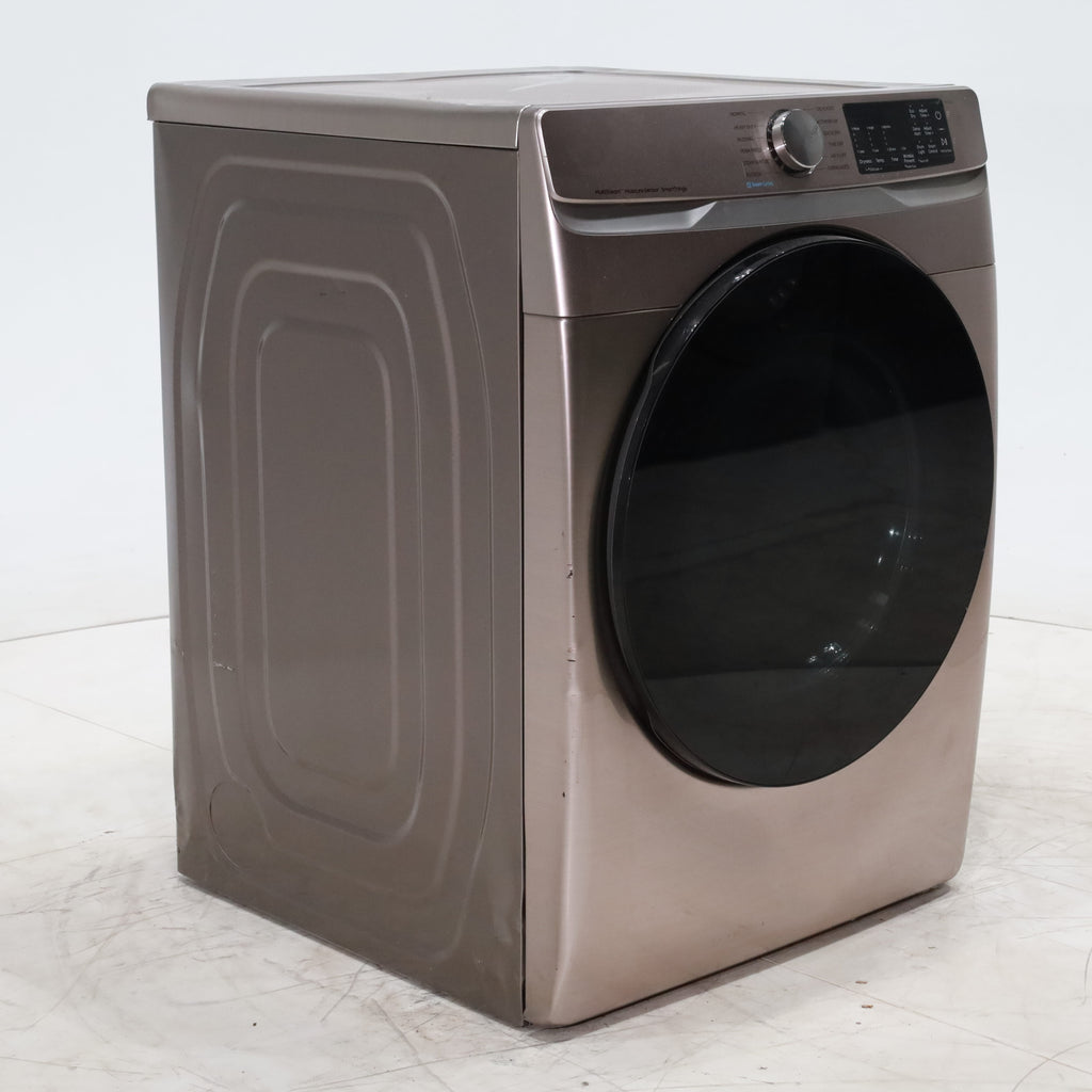 Pictures of Champagne Samsung 7.5 cu. ft. Front Load Electric Dryer with Steam Sanitize+ - Scratch & Dent - Minor - Neu Appliance Outlet - Discount Appliance Outlet in Austin, Tx