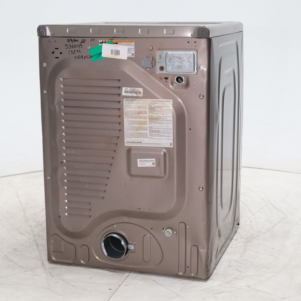 Pictures of Champagne Samsung 7.5 cu. ft. Front Load Electric Dryer with Steam Sanitize+ - Scratch & Dent - Minor - Neu Appliance Outlet - Discount Appliance Outlet in Austin, Tx