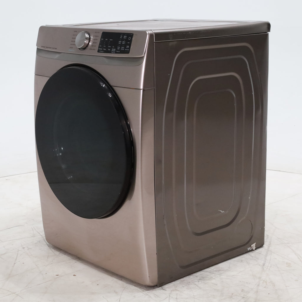 Pictures of Champagne Samsung 7.5 cu. ft. Front Load Electric Dryer with Steam Sanitize+ - Scratch & Dent - Minor - Neu Appliance Outlet - Discount Appliance Outlet in Austin, Tx