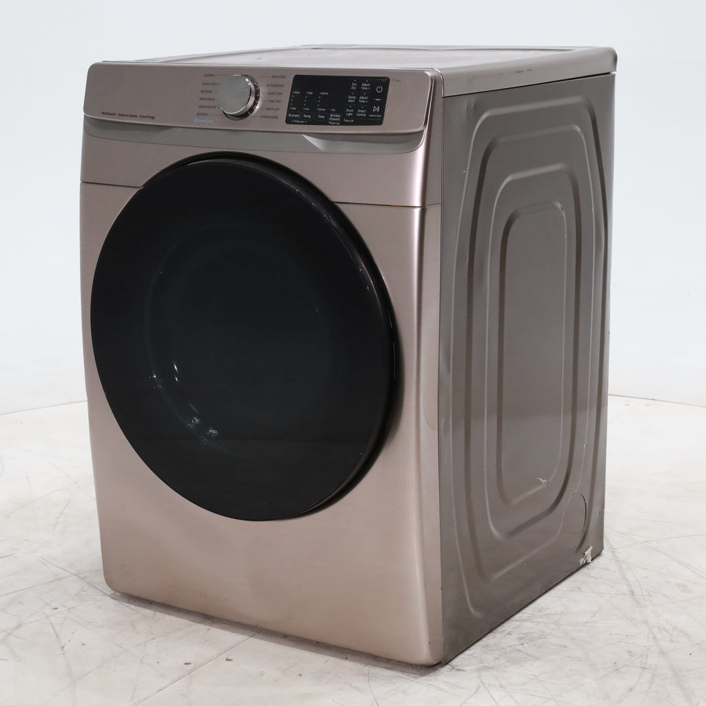 Pictures of Champagne Samsung 7.5 cu. ft. Front Load Electric Dryer with Steam Sanitize+ - Scratch & Dent - Minor - Neu Appliance Outlet - Discount Appliance Outlet in Austin, Tx