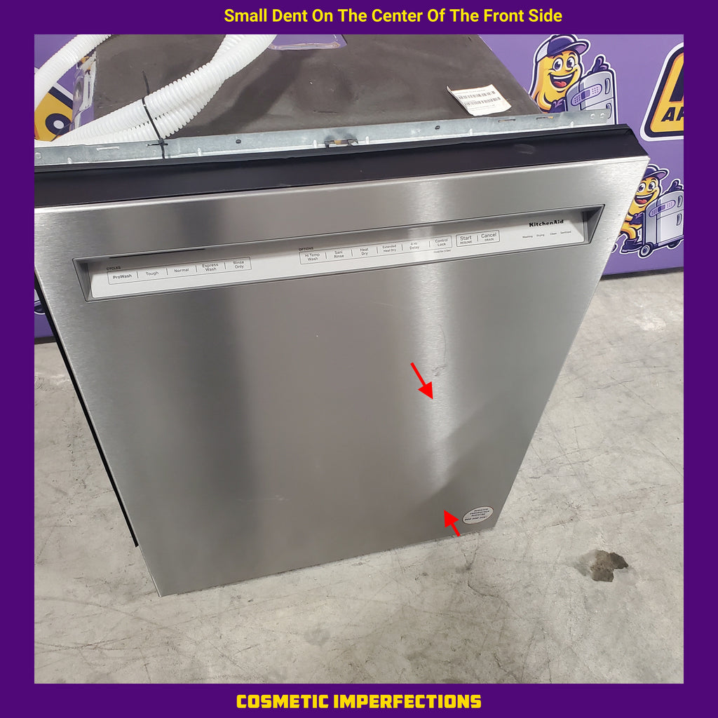 Pictures of KitchenAid 24-in Front Control Built-in Dishwasher With Third Rack ( Stainless Steel with PRINTSHIELD Finish )-KDFE204KPS-Scratch and Dent(Minor) - Neu Appliance Outlet - Discount Appliance Outlet in Austin, Tx