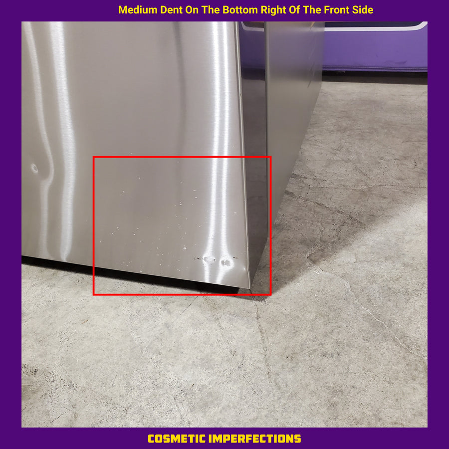 LG 26 cu ft ENERGY STAR Counter-Depth Smart French Door Refrigerator in Fingerprint Resistant Stainless Steel with Dual Ice Maker LRFXC2606S - Scratch & Dent (Major)