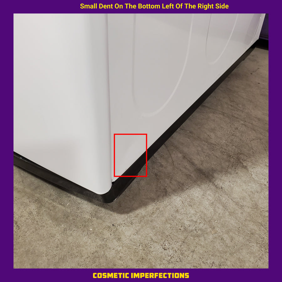 LG ENERGY STAR 7.3 cu. ft. Gas Dryer with Dial-A Cycle Knob and FlowSense Duct Clogging Indicator 31131SD56 - DLG6101W - Scratch & Dent (Major)