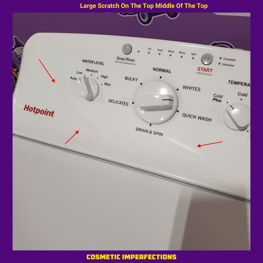 Hotpoint® 4.0 cu. ft. Capacity Washer with Cold Plus and Water Level Control HTW265ASWWW - Certified Refurbished