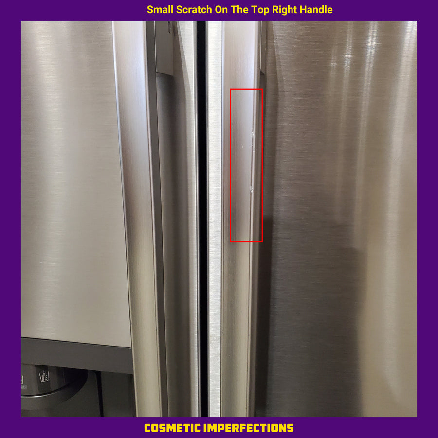 LG 27 cu. ft. Standard-Depth, Side-by-side Refrigerator, with Ice and Water and Bar Handle Design LS27T3230S - Scratch & Dent (Major)