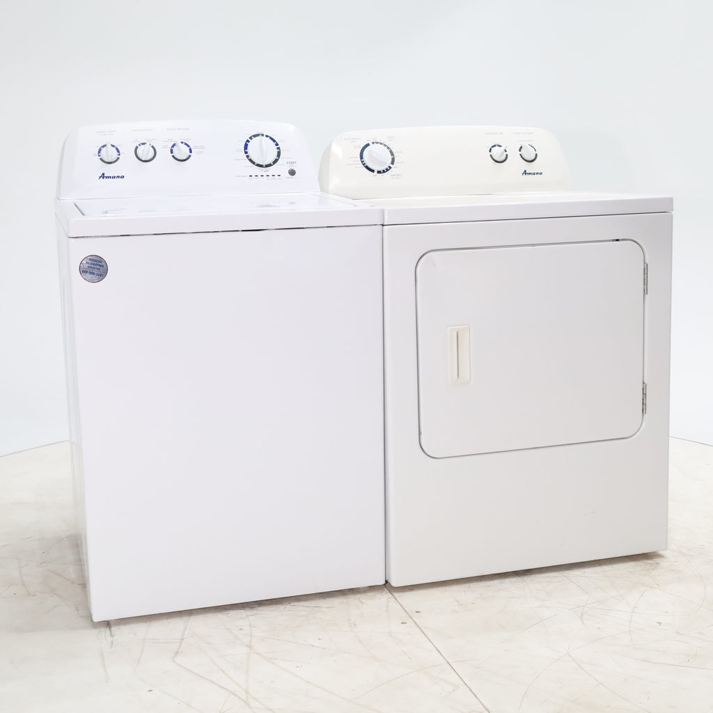 Pictures of Amana 3.8 cu. ft. Top Load Washing Machine with Deep Water Wash Option and Amana 7.0 cu. ft. Electric Dryer with Automatic Cycles - Certified Refurbished - Neu Appliance Outlet - Discount Appliance Outlet in Austin, Tx