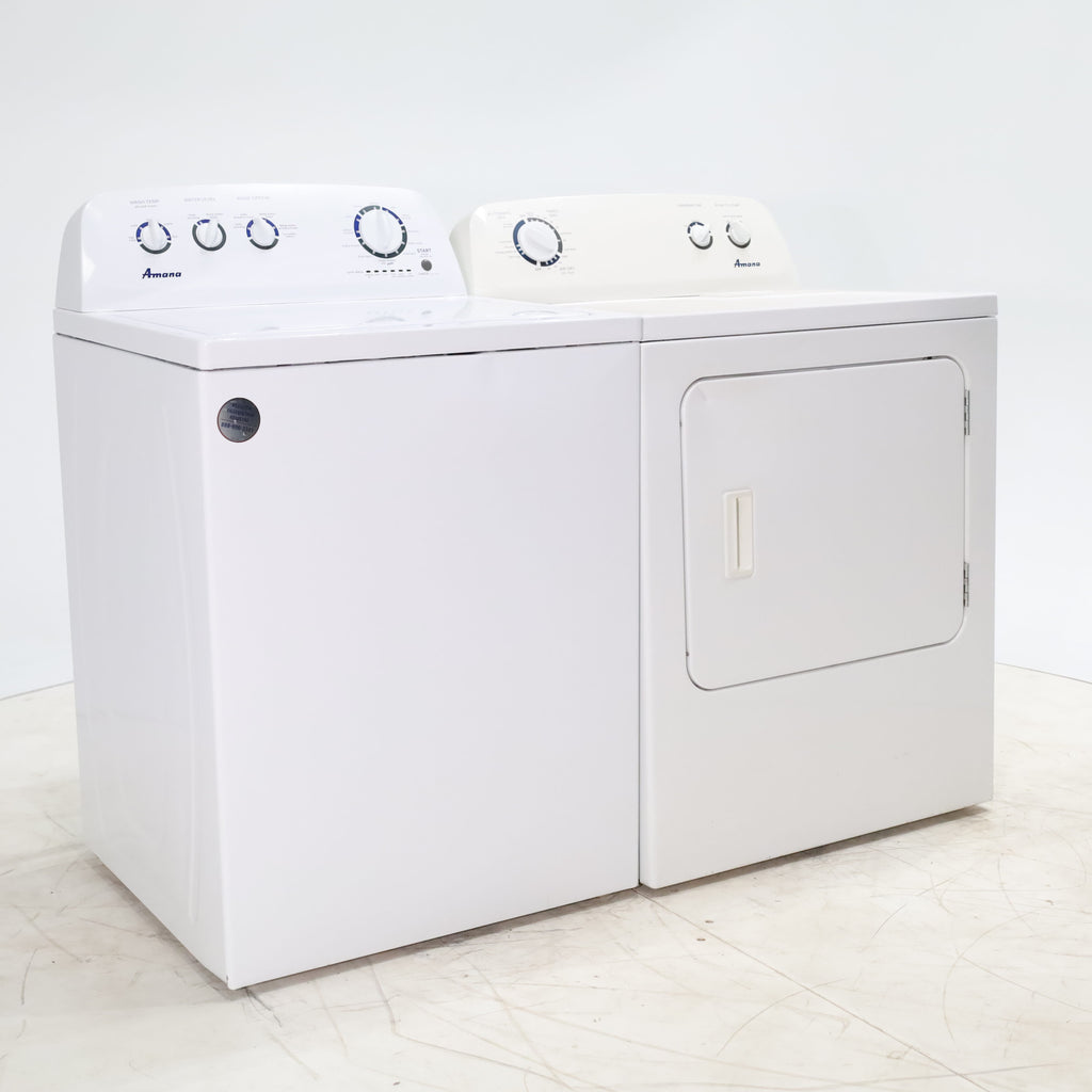 Pictures of Amana 3.8 cu. ft. Top Load Washing Machine with Deep Water Wash Option and Amana 7.0 cu. ft. Electric Dryer with Automatic Cycles - Certified Refurbished - Neu Appliance Outlet - Discount Appliance Outlet in Austin, Tx