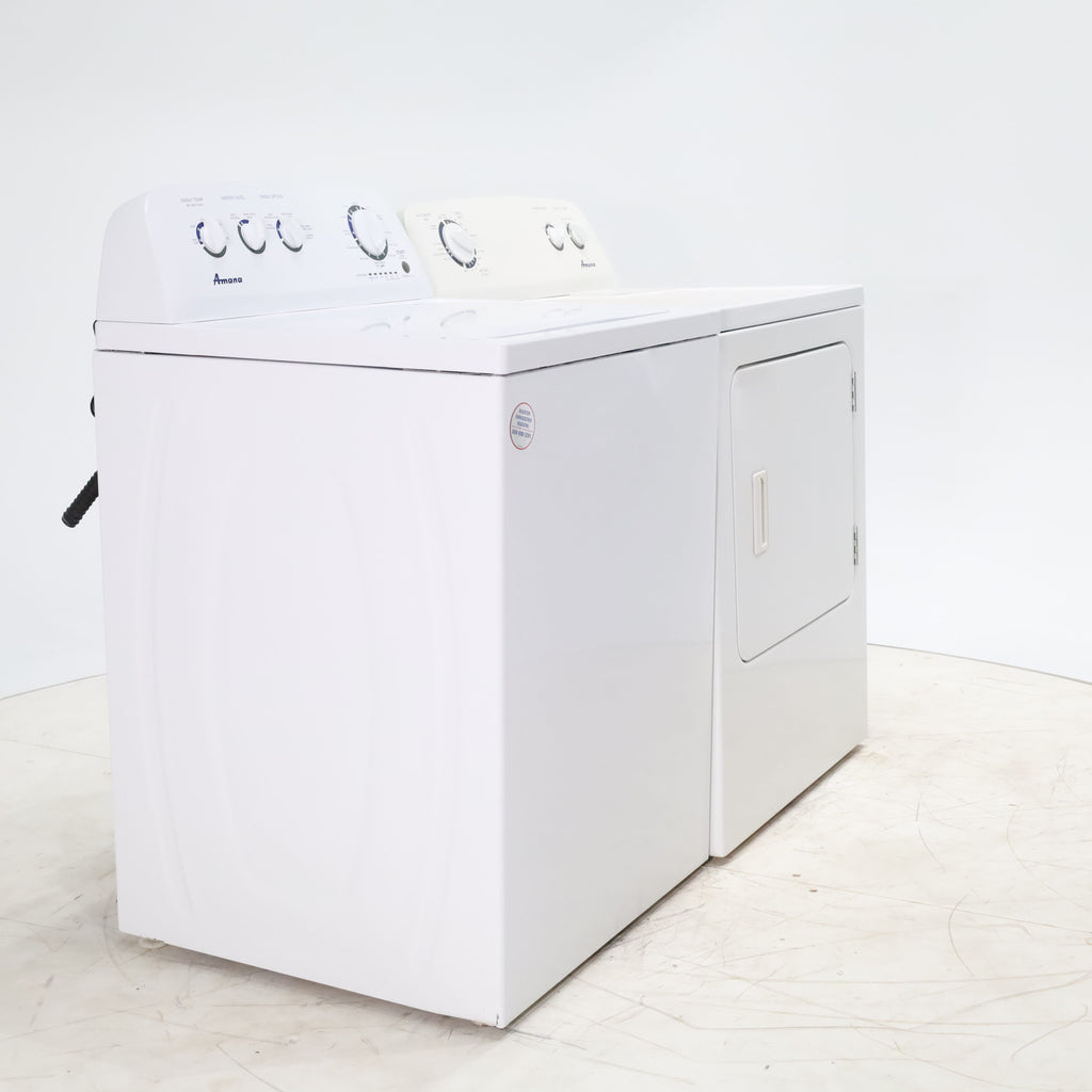 Pictures of Amana 3.8 cu. ft. Top Load Washing Machine with Deep Water Wash Option and Amana 7.0 cu. ft. Electric Dryer with Automatic Cycles - Certified Refurbished - Neu Appliance Outlet - Discount Appliance Outlet in Austin, Tx