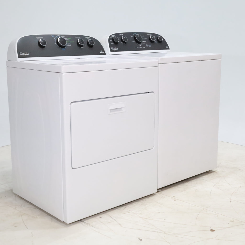 Pictures of ENERGY STAR 3.8 cu ft Whirlpool Top-Load Washing Machine with Low-Profile Impeller and 7.0 cu ft Whirlpool Electric Dryer with Hamper Door - Certified Refurbished - Neu Appliance Outlet - Discount Appliance Outlet in Austin, Tx
