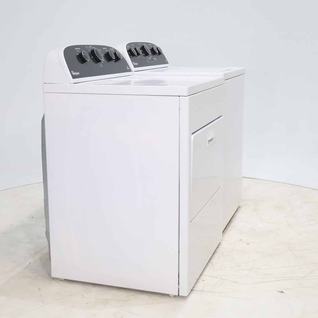 Pictures of ENERGY STAR 3.8 cu ft Whirlpool Top-Load Washing Machine with Low-Profile Impeller and 7.0 cu ft Whirlpool Electric Dryer with Hamper Door - Certified Refurbished - Neu Appliance Outlet - Discount Appliance Outlet in Austin, Tx