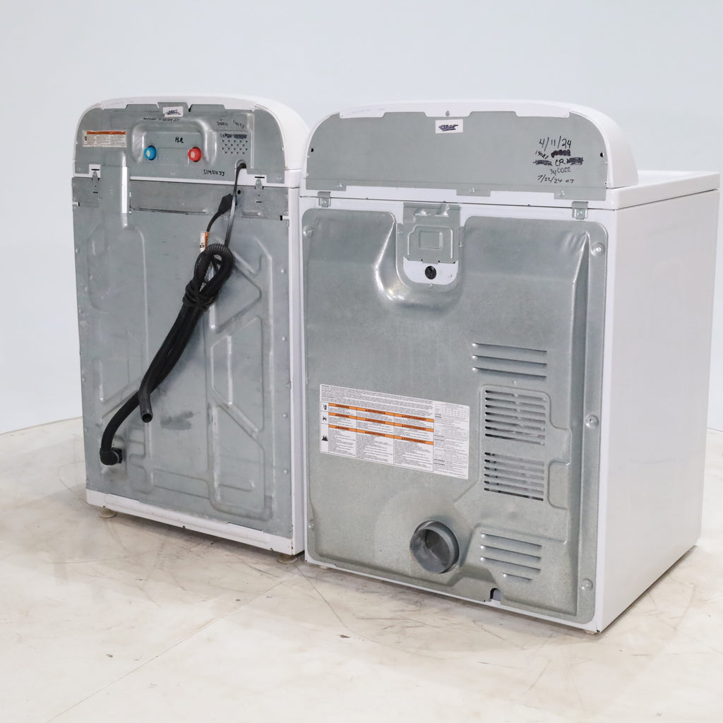 Pictures of ENERGY STAR 3.8 cu ft Whirlpool Top-Load Washing Machine with Low-Profile Impeller and 7.0 cu ft Whirlpool Electric Dryer with Hamper Door - Certified Refurbished - Neu Appliance Outlet - Discount Appliance Outlet in Austin, Tx