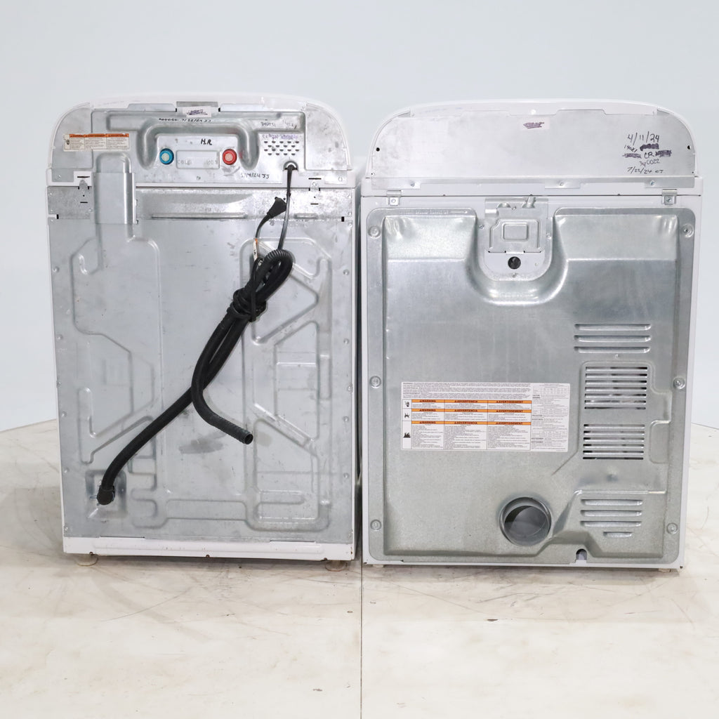 Pictures of ENERGY STAR 3.8 cu ft Whirlpool Top-Load Washing Machine with Low-Profile Impeller and 7.0 cu ft Whirlpool Electric Dryer with Hamper Door - Certified Refurbished - Neu Appliance Outlet - Discount Appliance Outlet in Austin, Tx