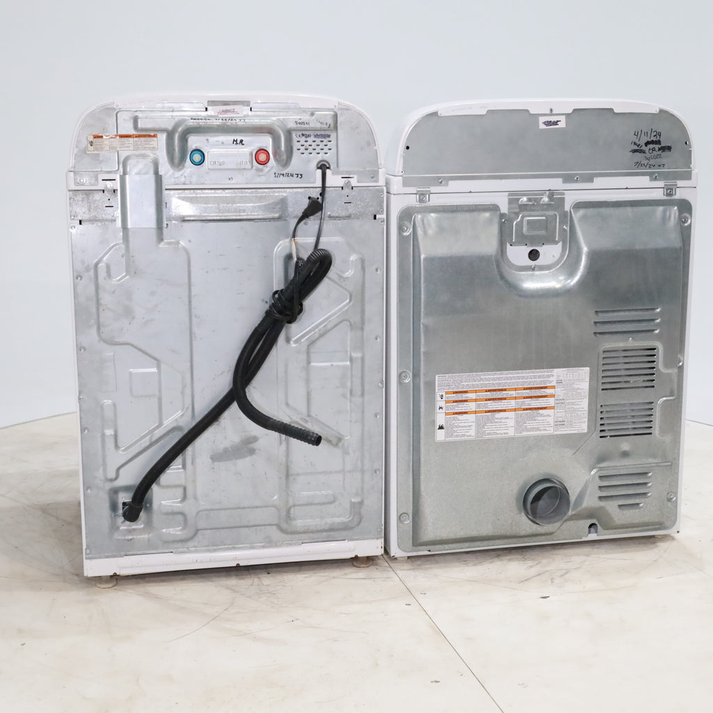 Pictures of ENERGY STAR 3.8 cu ft Whirlpool Top-Load Washing Machine with Low-Profile Impeller and 7.0 cu ft Whirlpool Electric Dryer with Hamper Door - Certified Refurbished - Neu Appliance Outlet - Discount Appliance Outlet in Austin, Tx