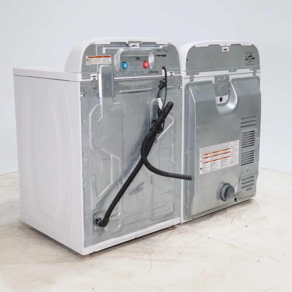 Pictures of ENERGY STAR 3.8 cu ft Whirlpool Top-Load Washing Machine with Low-Profile Impeller and 7.0 cu ft Whirlpool Electric Dryer with Hamper Door - Certified Refurbished - Neu Appliance Outlet - Discount Appliance Outlet in Austin, Tx