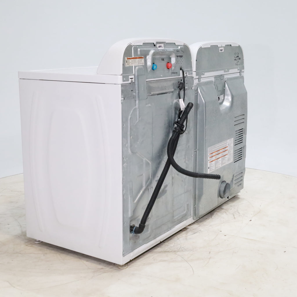 Pictures of ENERGY STAR 3.8 cu ft Whirlpool Top-Load Washing Machine with Low-Profile Impeller and 7.0 cu ft Whirlpool Electric Dryer with Hamper Door - Certified Refurbished - Neu Appliance Outlet - Discount Appliance Outlet in Austin, Tx