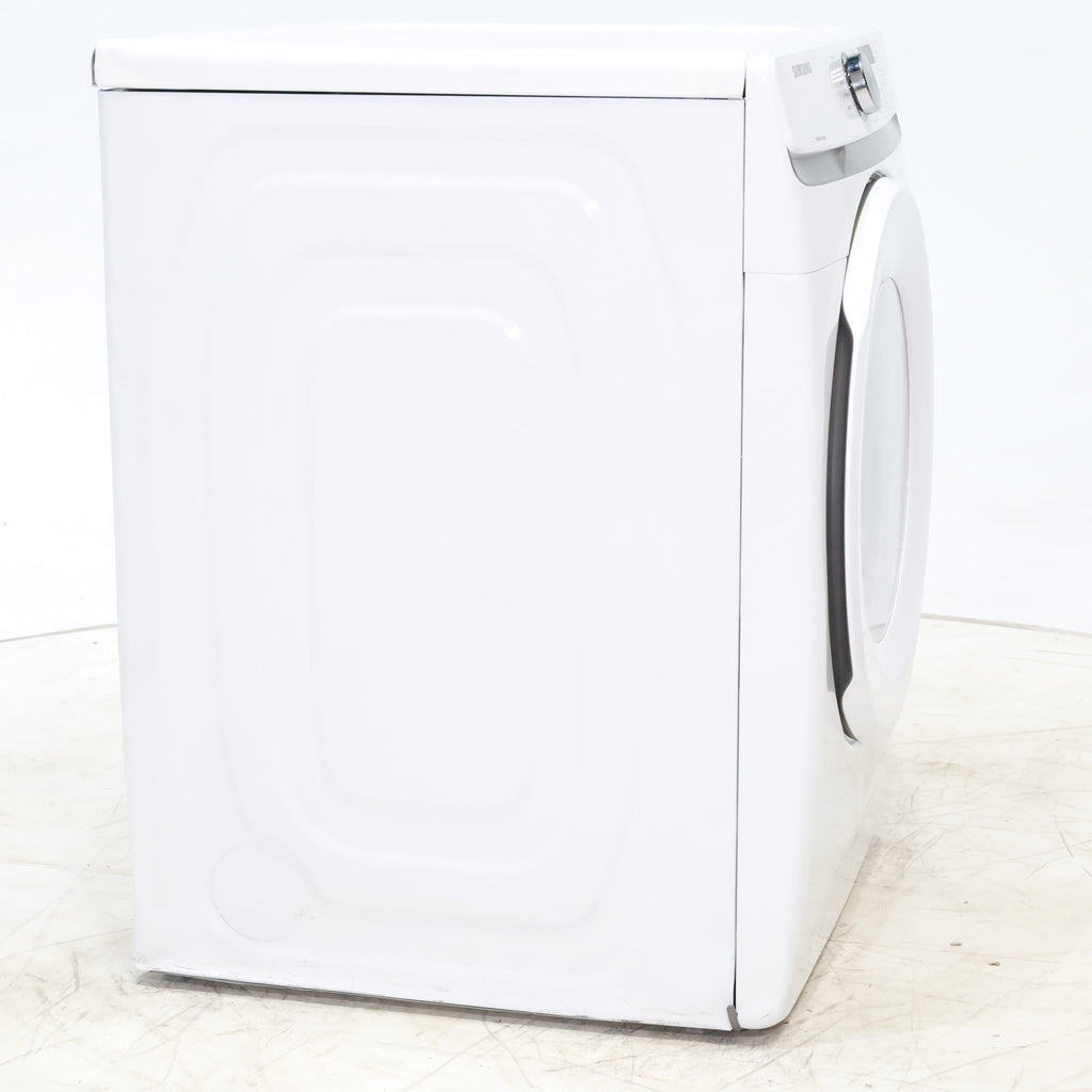 Pictures of White Samsung 7.5 cu. ft. Front Load Electric Dryer with Smart Care - Scratch and Dent - Major - Neu Appliance Outlet - Discount Appliance Outlet in Austin, Tx