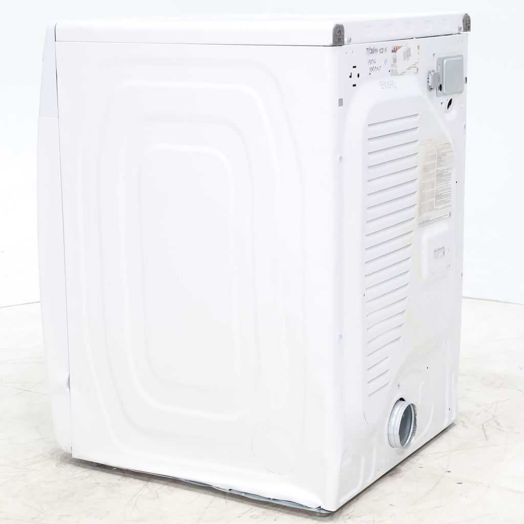 Pictures of White Samsung 7.5 cu. ft. Front Load Electric Dryer with Smart Care - Scratch and Dent - Major - Neu Appliance Outlet - Discount Appliance Outlet in Austin, Tx