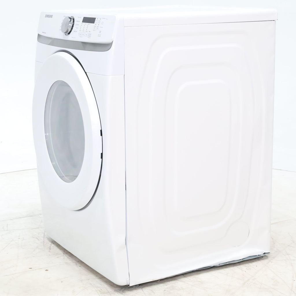 Pictures of White Samsung 7.5 cu. ft. Front Load Electric Dryer with Smart Care - Scratch and Dent - Major - Neu Appliance Outlet - Discount Appliance Outlet in Austin, Tx