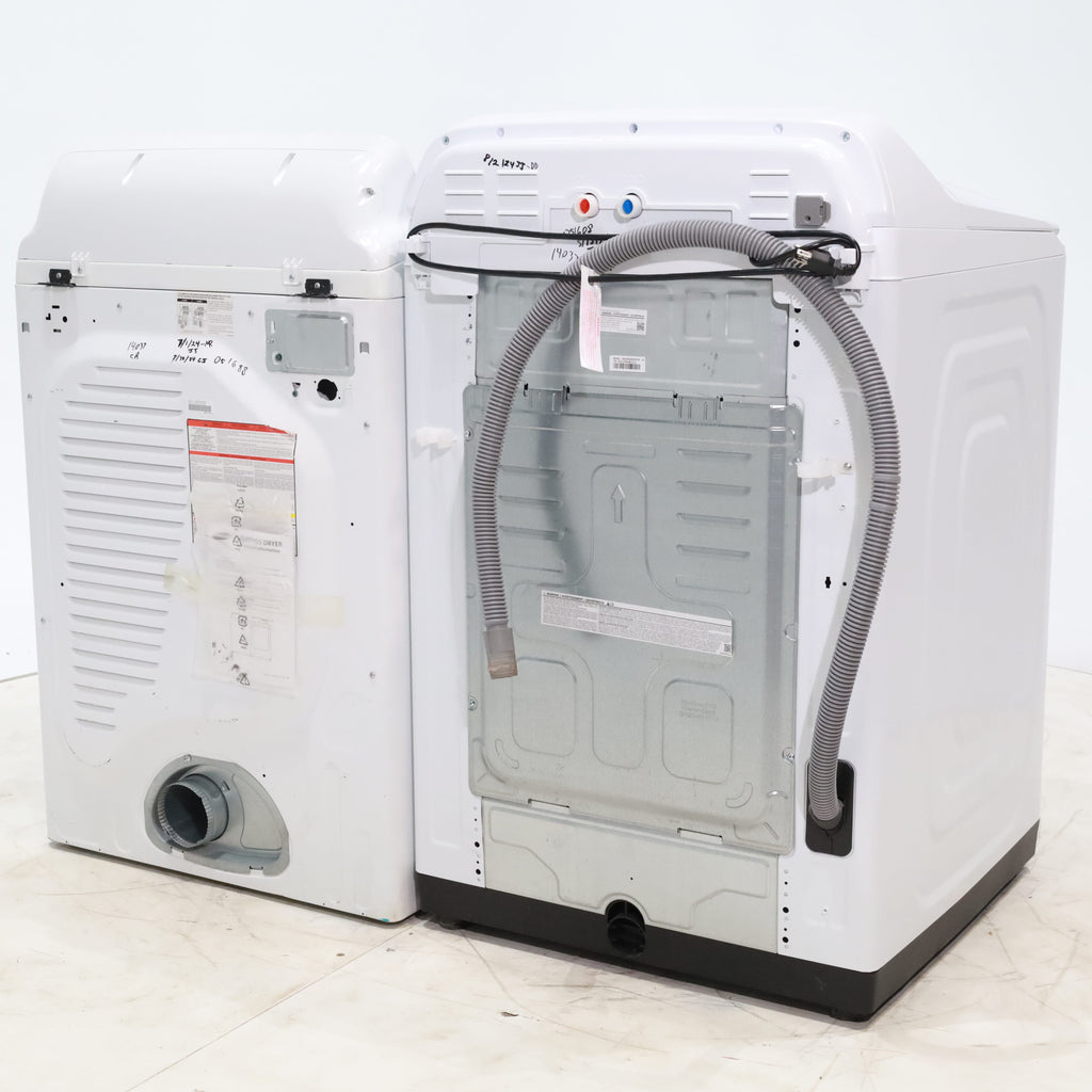 Pictures of ENERGY STAR Samsung 5.0 cu. ft. Top Load Washing Machine with Active Water Jet and Samsung 7.3 cu. ft. Electric Dryer with Smart Care - Certified Refurbished - Neu Appliance Outlet - Discount Appliance Outlet in Austin, Tx