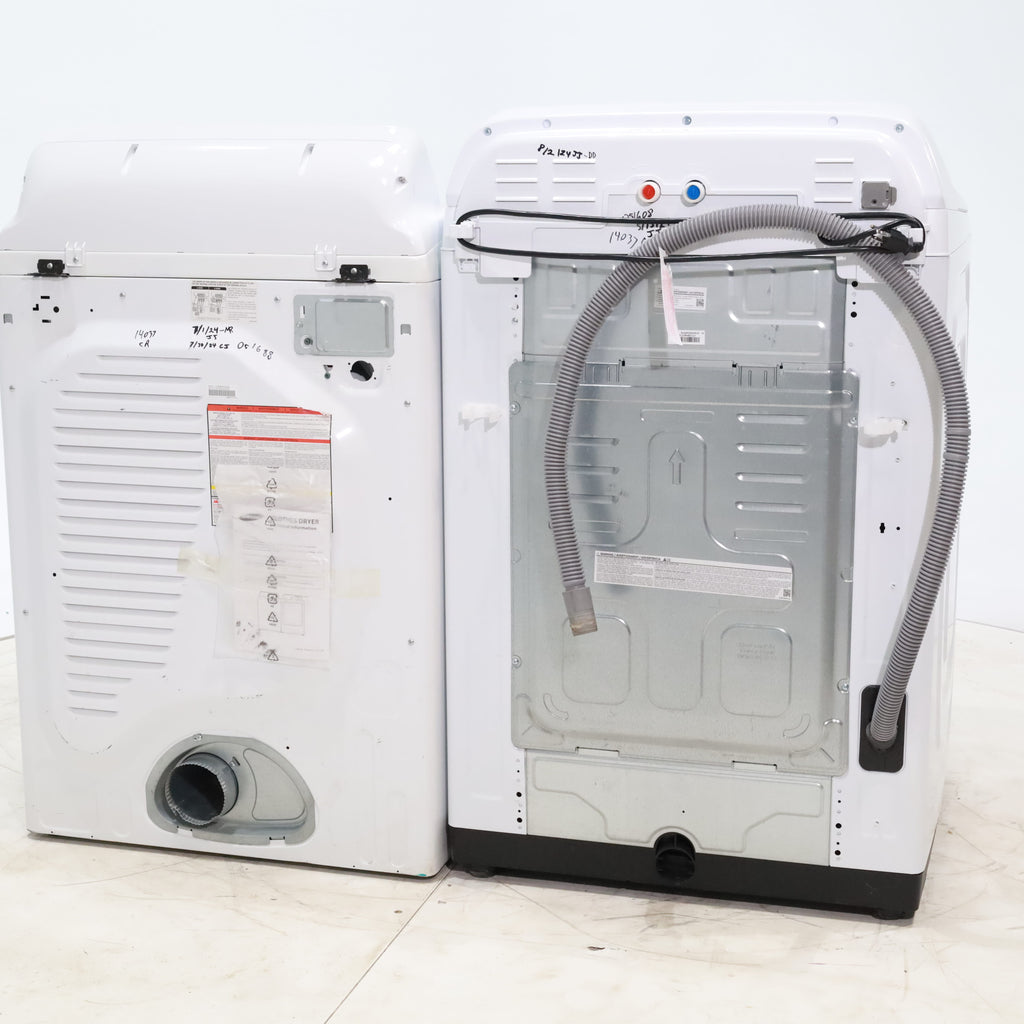 Pictures of ENERGY STAR Samsung 5.0 cu. ft. Top Load Washing Machine with Active Water Jet and Samsung 7.3 cu. ft. Electric Dryer with Smart Care - Certified Refurbished - Neu Appliance Outlet - Discount Appliance Outlet in Austin, Tx