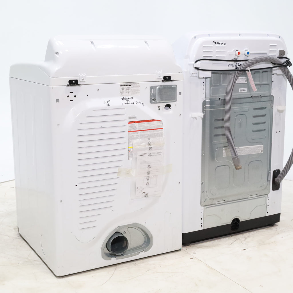 Pictures of ENERGY STAR Samsung 5.0 cu. ft. Top Load Washing Machine with Active Water Jet and Samsung 7.3 cu. ft. Electric Dryer with Smart Care - Certified Refurbished - Neu Appliance Outlet - Discount Appliance Outlet in Austin, Tx