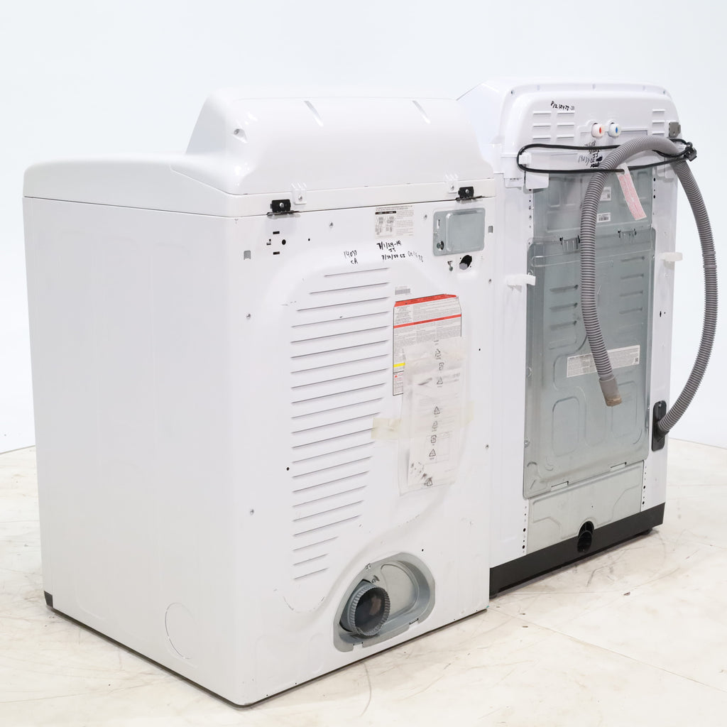 Pictures of ENERGY STAR Samsung 5.0 cu. ft. Top Load Washing Machine with Active Water Jet and Samsung 7.3 cu. ft. Electric Dryer with Smart Care - Certified Refurbished - Neu Appliance Outlet - Discount Appliance Outlet in Austin, Tx