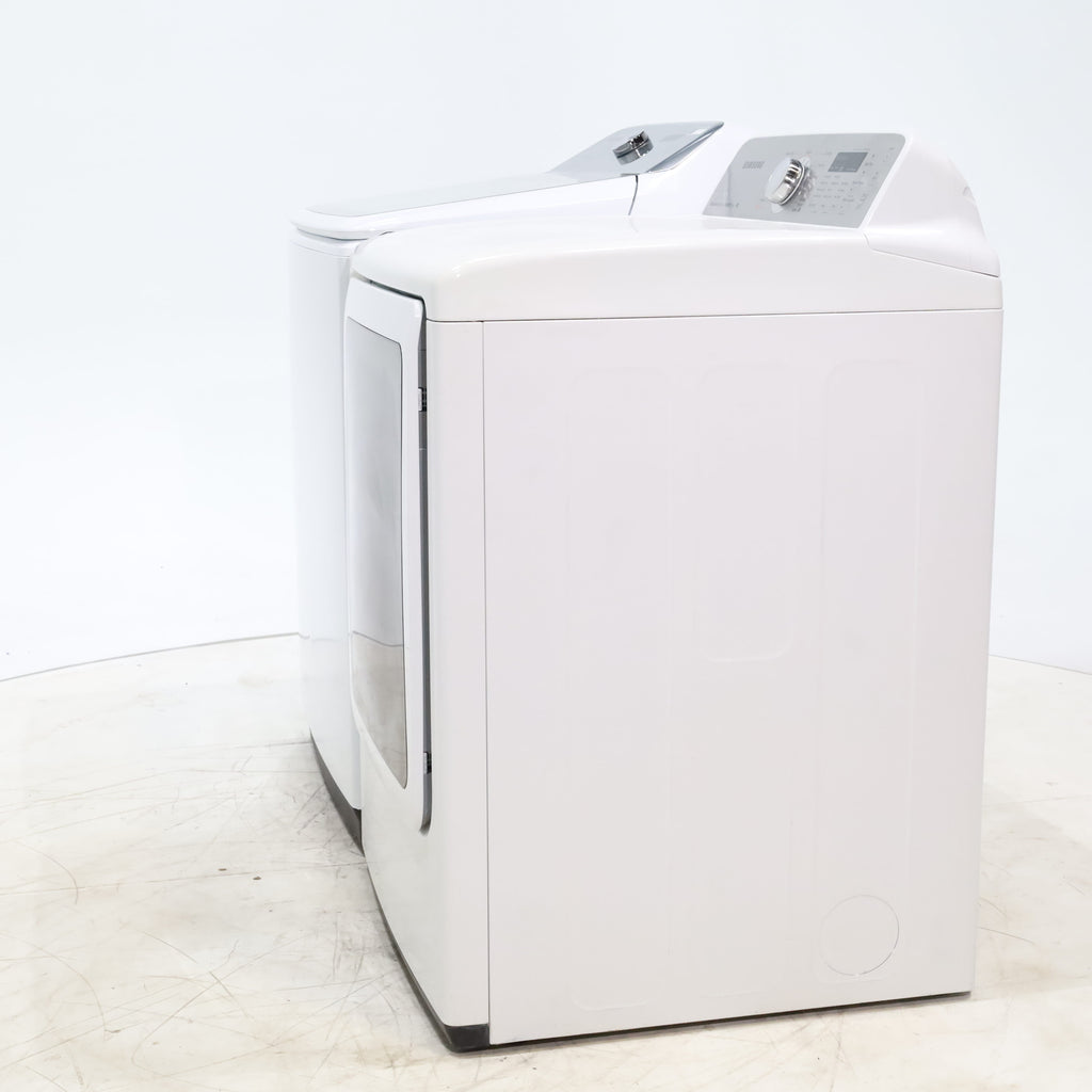 Pictures of ENERGY STAR Samsung 5.0 cu. ft. Top Load Washing Machine with Active Water Jet and Samsung 7.3 cu. ft. Electric Dryer with Smart Care - Certified Refurbished - Neu Appliance Outlet - Discount Appliance Outlet in Austin, Tx