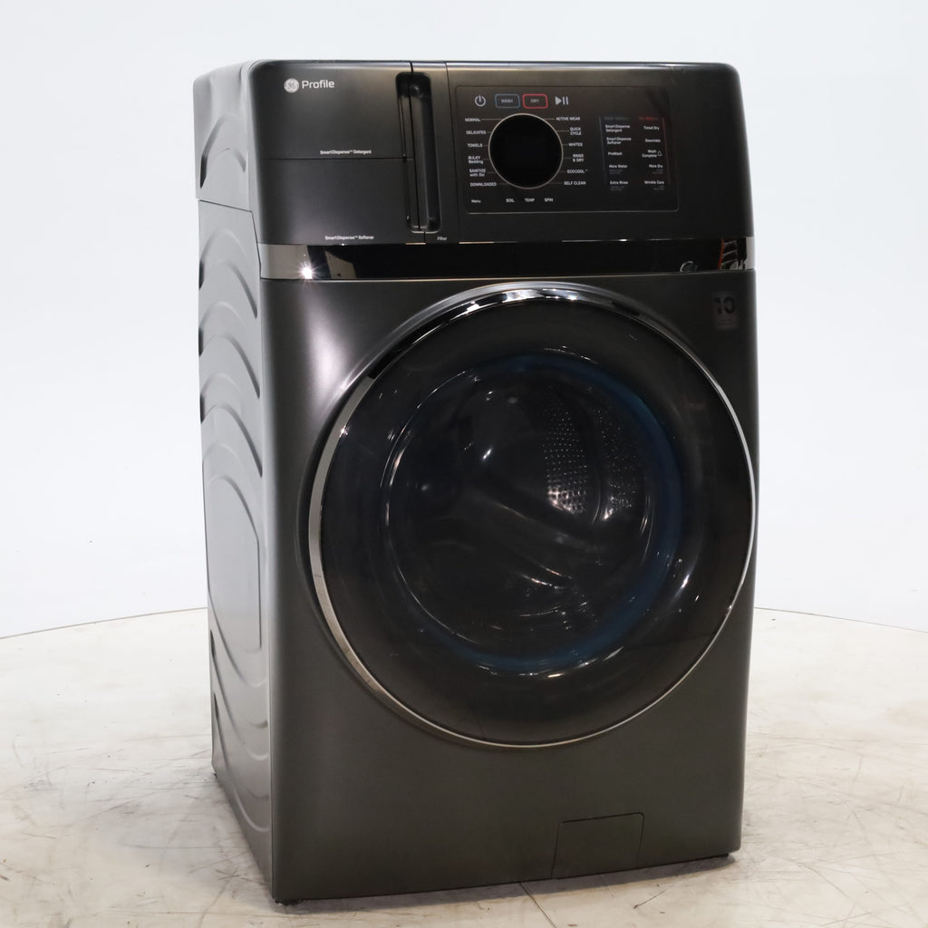 Pictures of Carbon Graphite ENERGY STAR  GE Profile 4.5 cu. ft. Capacity Front Load Combo Washing Machine and Electric Dryer with Ventless Heat Pump Technology - Scratch & Dent - Moderate - Neu Appliance Outlet - Discount Appliance Outlet in Austin, Tx