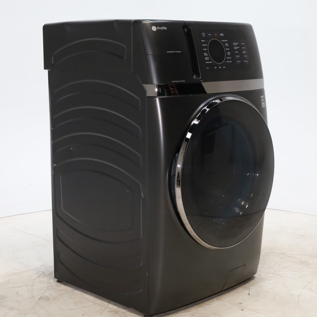 Pictures of Carbon Graphite ENERGY STAR  GE Profile 4.5 cu. ft. Capacity Front Load Combo Washing Machine and Electric Dryer with Ventless Heat Pump Technology - Scratch & Dent - Moderate - Neu Appliance Outlet - Discount Appliance Outlet in Austin, Tx