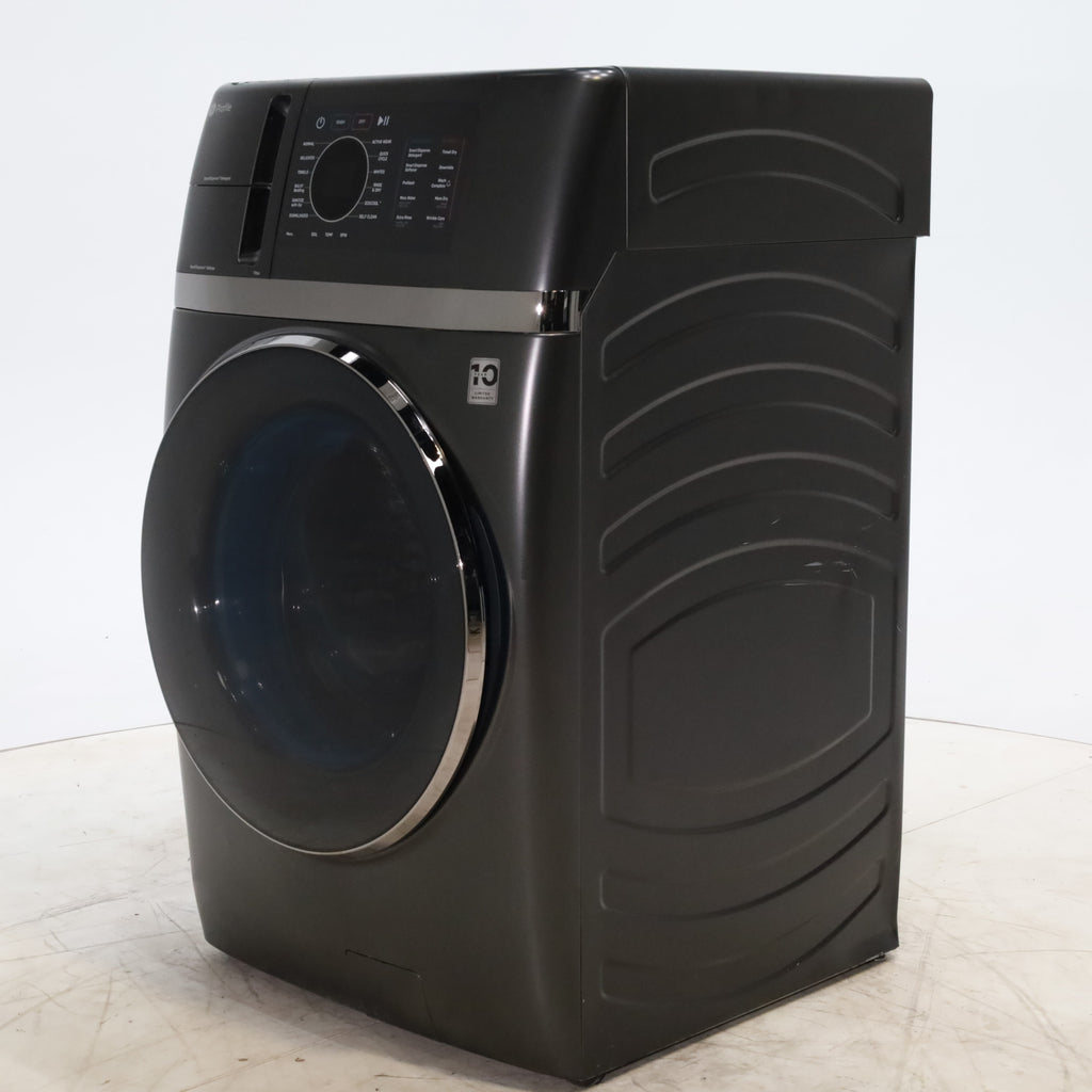 Pictures of Carbon Graphite ENERGY STAR  GE Profile 4.5 cu. ft. Capacity Front Load Combo Washing Machine and Electric Dryer with Ventless Heat Pump Technology - Scratch & Dent - Moderate - Neu Appliance Outlet - Discount Appliance Outlet in Austin, Tx