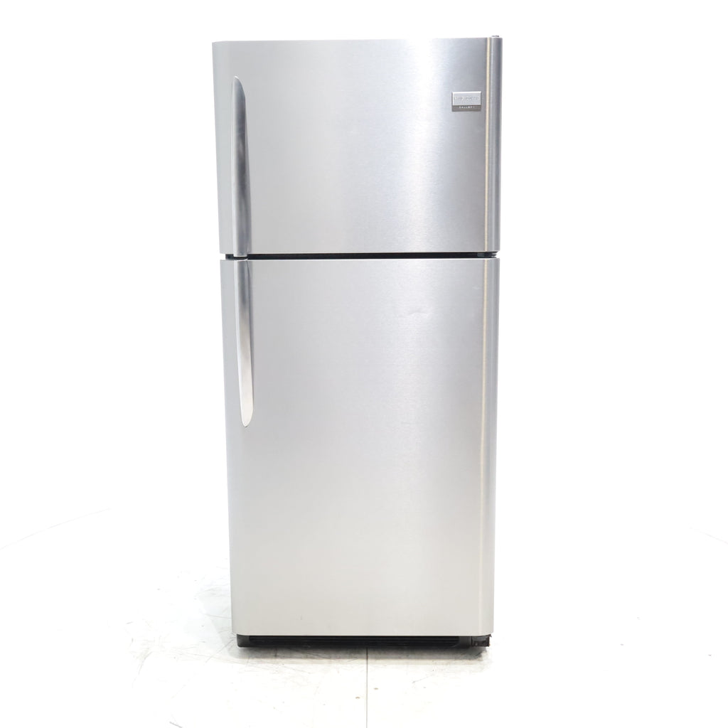 Pictures of 30" Wide Frigidaire Gallery Stainless Steel ENERGY STAR 20.6 Cu. Ft. Top Freezer Refrigerator with Spill Safe Glass Shelves - Certified Refurbished - Neu Appliance Outlet - Discount Appliance Outlet in Austin, Tx