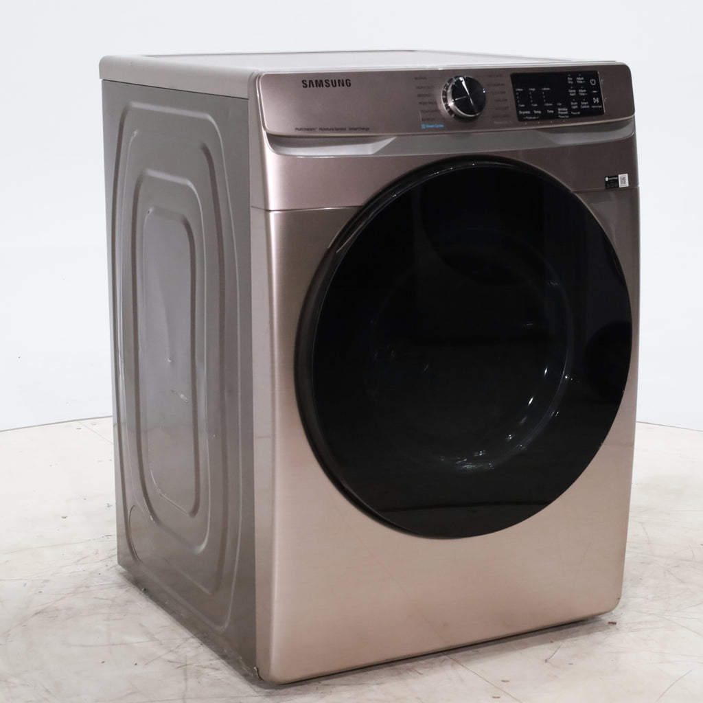 Pictures of Champagne Samsung 7.5 cu. ft. Front Load Electric Dryer with Steam Sanitize+- Scratch & Dent - Moderate - Neu Appliance Outlet - Discount Appliance Outlet in Austin, Tx