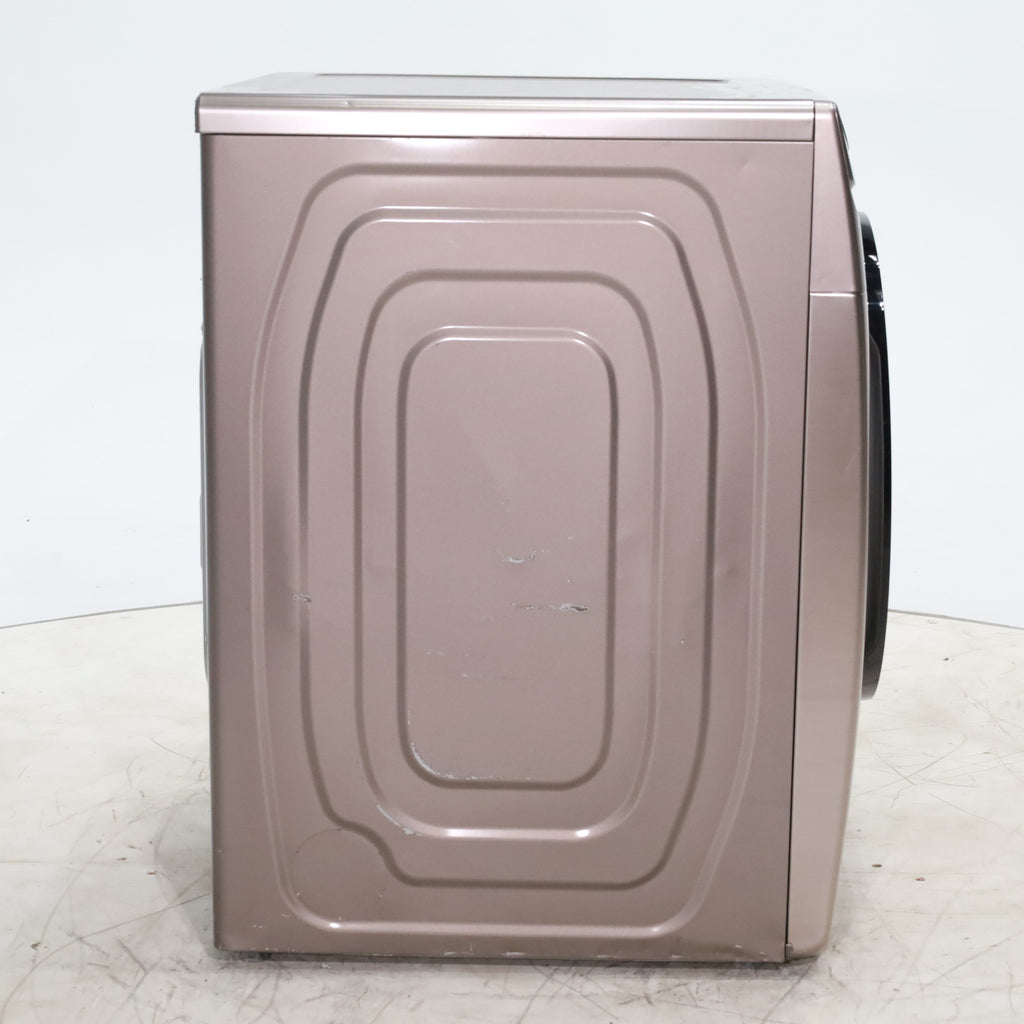 Pictures of Champagne Samsung 7.5 cu. ft. Front Load Electric Dryer with Steam Sanitize+- Scratch & Dent - Moderate - Neu Appliance Outlet - Discount Appliance Outlet in Austin, Tx