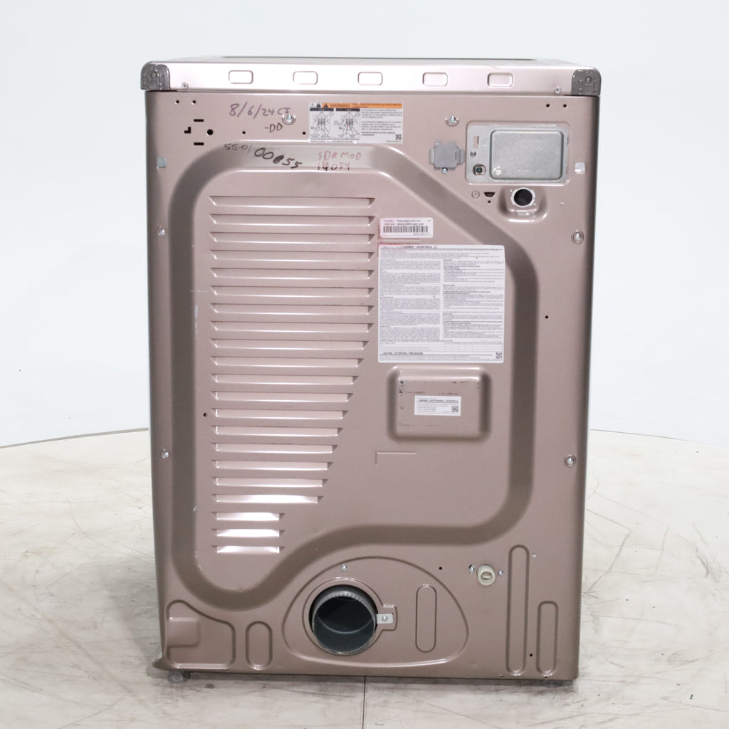 Pictures of Champagne Samsung 7.5 cu. ft. Front Load Electric Dryer with Steam Sanitize+- Scratch & Dent - Moderate - Neu Appliance Outlet - Discount Appliance Outlet in Austin, Tx