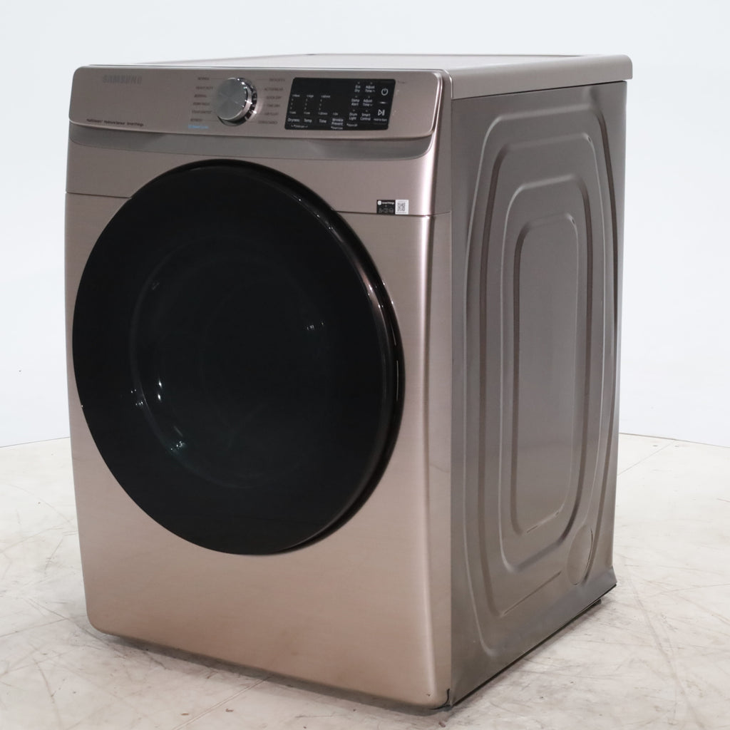 Pictures of Champagne Samsung 7.5 cu. ft. Front Load Electric Dryer with Steam Sanitize+- Scratch & Dent - Moderate - Neu Appliance Outlet - Discount Appliance Outlet in Austin, Tx