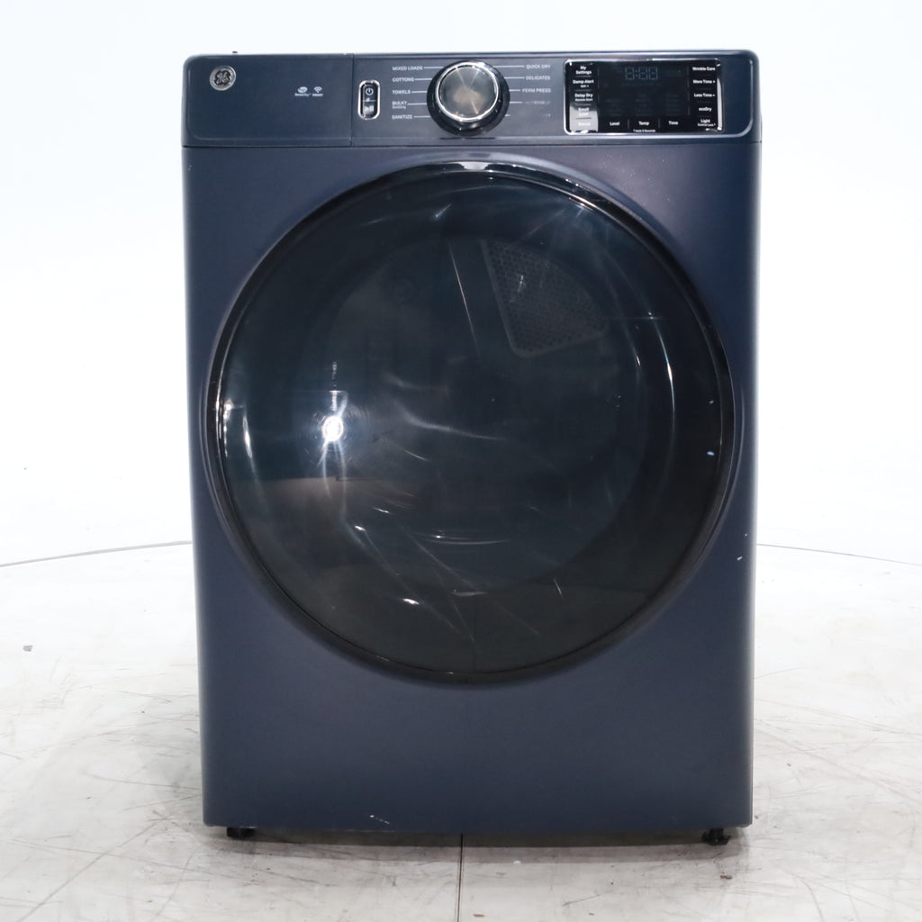 Pictures of Sapphire Blue ENERGY STAR GE 7.8 cu. ft. Stackable Front Load Electric Dryer with Voice Control - Scratch & Dent - Minor - Neu Appliance Outlet - Discount Appliance Outlet in Austin, Tx