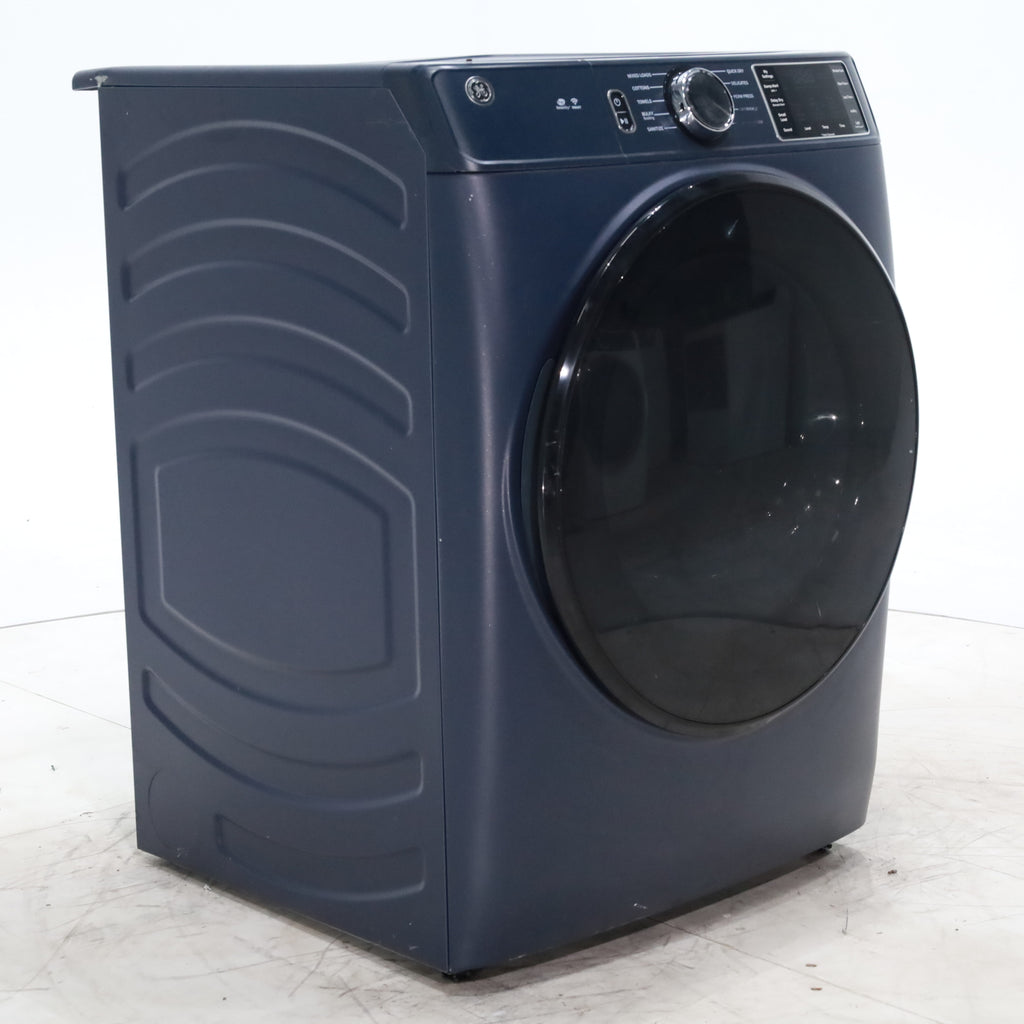 Pictures of Sapphire Blue ENERGY STAR GE 7.8 cu. ft. Stackable Front Load Electric Dryer with Voice Control - Scratch & Dent - Minor - Neu Appliance Outlet - Discount Appliance Outlet in Austin, Tx