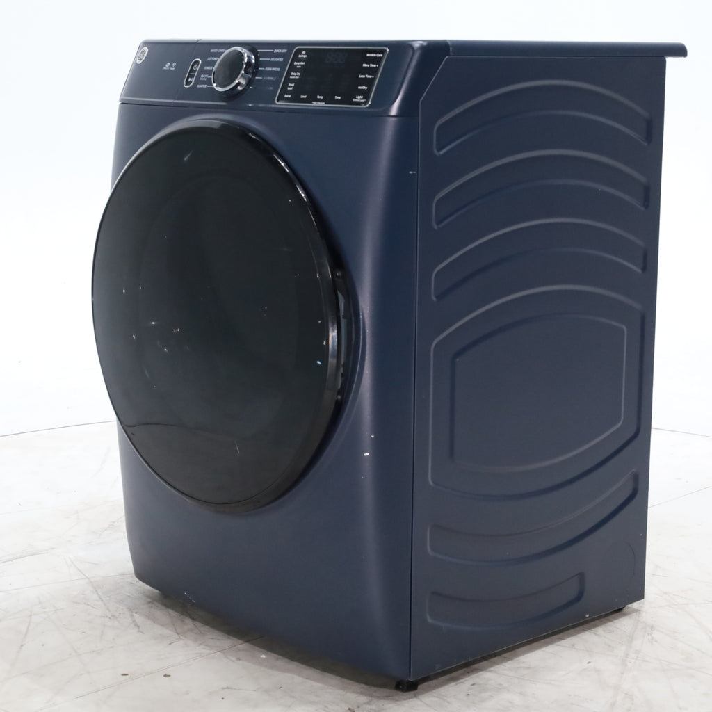 Pictures of Sapphire Blue ENERGY STAR GE 7.8 cu. ft. Stackable Front Load Electric Dryer with Voice Control - Scratch & Dent - Minor - Neu Appliance Outlet - Discount Appliance Outlet in Austin, Tx