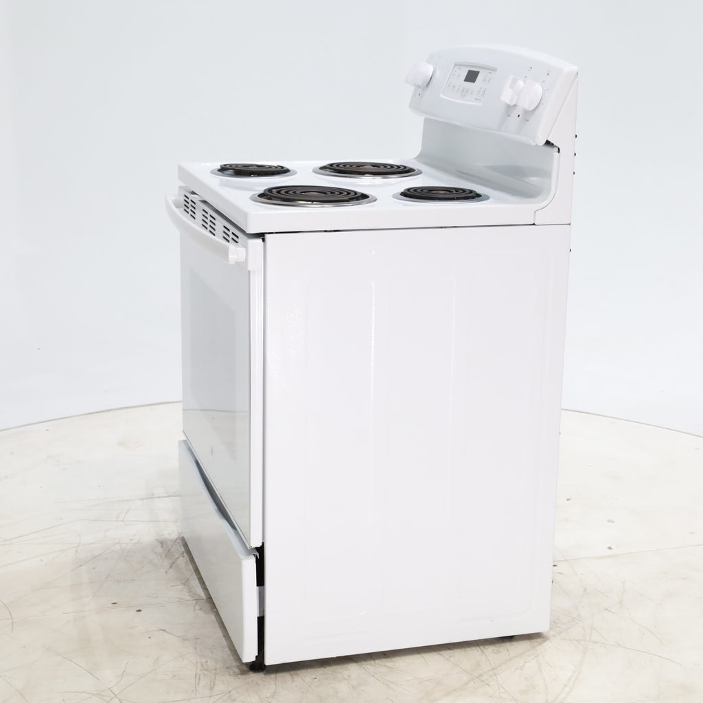 Pictures of White GE 5.3 cu. ft. Freestanding 4 Element Electric Range with Dual Element Baking and Self-Cleaning Oven- Certified Refurbished - Neu Appliance Outlet - Discount Appliance Outlet in Austin, Tx