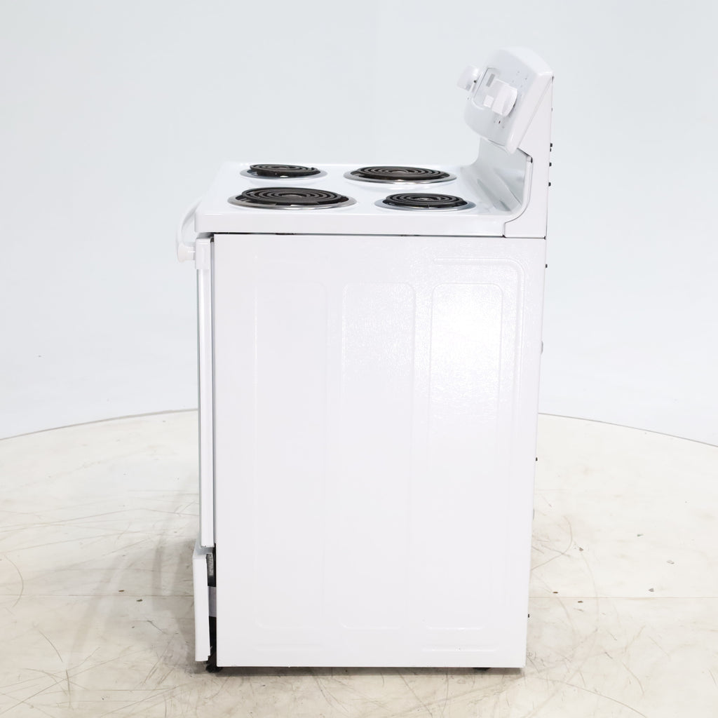 Pictures of White GE 5.3 cu. ft. Freestanding 4 Element Electric Range with Dual Element Baking and Self-Cleaning Oven- Certified Refurbished - Neu Appliance Outlet - Discount Appliance Outlet in Austin, Tx