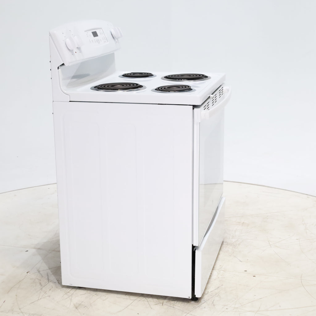 Pictures of White GE 5.3 cu. ft. Freestanding 4 Element Electric Range with Dual Element Baking and Self-Cleaning Oven- Certified Refurbished - Neu Appliance Outlet - Discount Appliance Outlet in Austin, Tx