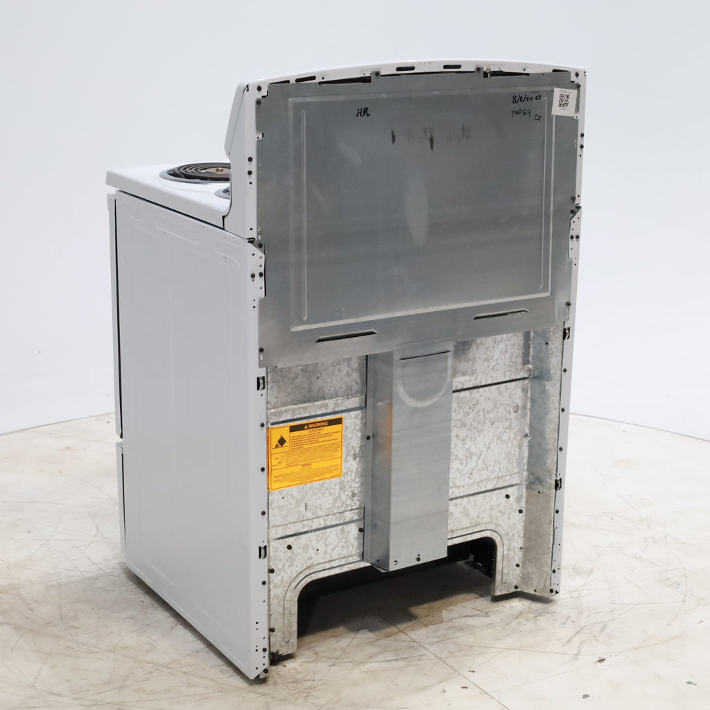 Pictures of White GE 5.0 cu. ft. Freestanding 4 Heating Element Electric Range with Dual Element Bake - Certified Refurbished - Neu Appliance Outlet - Discount Appliance Outlet in Austin, Tx