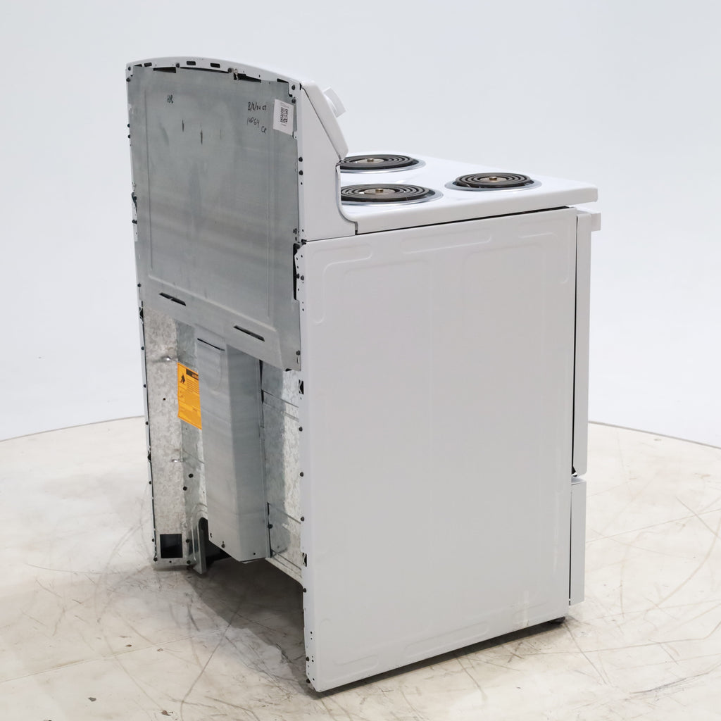Pictures of White GE 5.0 cu. ft. Freestanding 4 Heating Element Electric Range with Dual Element Bake - Certified Refurbished - Neu Appliance Outlet - Discount Appliance Outlet in Austin, Tx