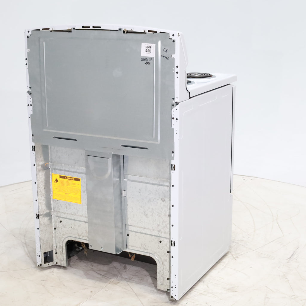 Pictures of White GE 5.0 cu. ft. Freestanding 4 Heating Element Electric Range with Dual Element Bake - Certified Refurbished - Neu Appliance Outlet - Discount Appliance Outlet in Austin, Tx