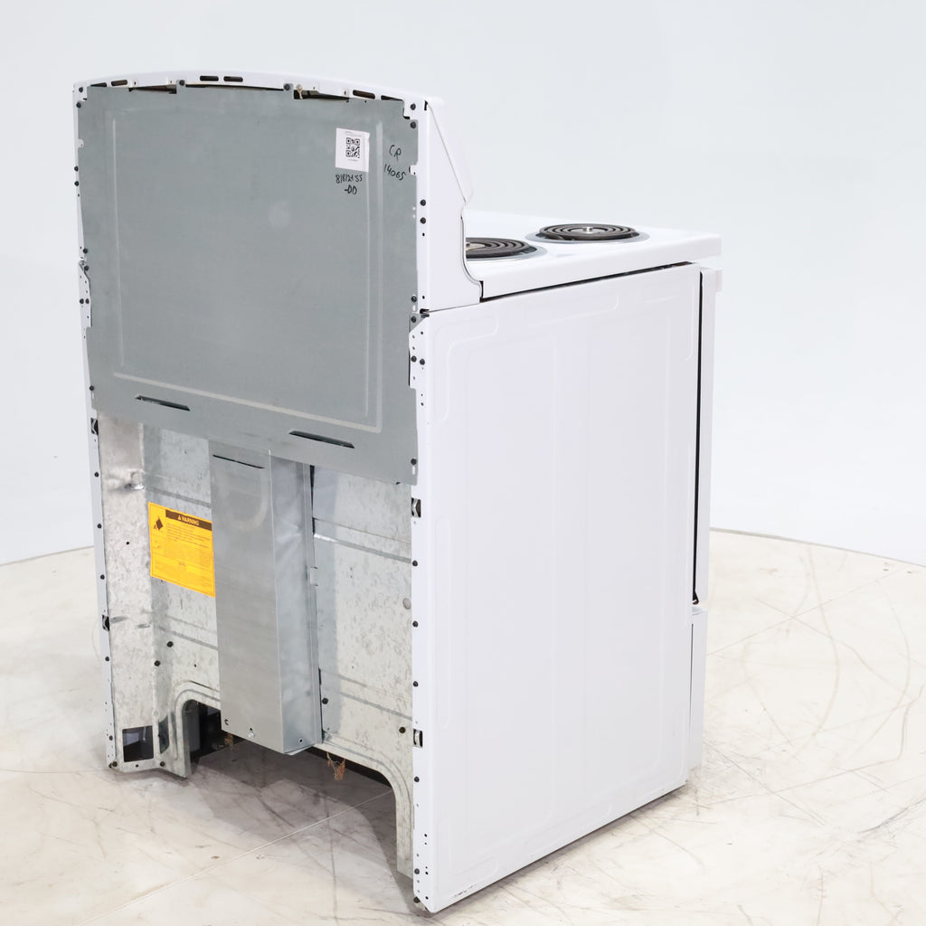 Pictures of White GE 5.0 cu. ft. Freestanding 4 Heating Element Electric Range with Dual Element Bake - Certified Refurbished - Neu Appliance Outlet - Discount Appliance Outlet in Austin, Tx